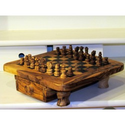 Chessboard with two drawers 30 cm