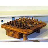 Chessboard with two drawers 40 cm