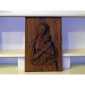 Virgin Mary in olive wood